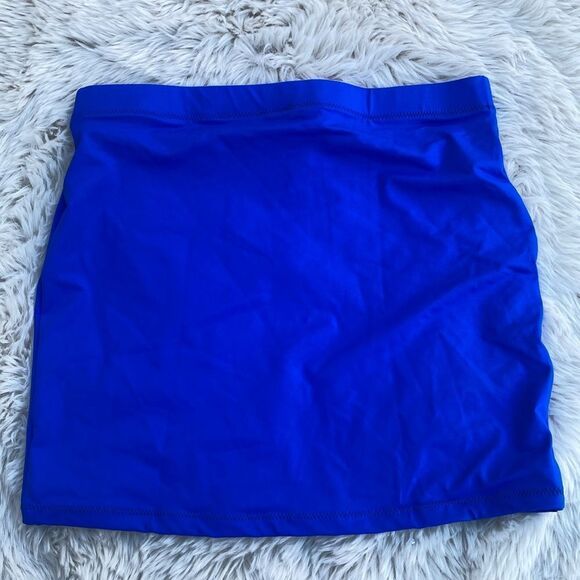 Skims Bright Blue Micro Swim Skirt Large Sporty - Picture 4 of 6